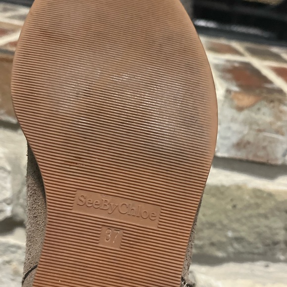 See by Chloe Louise suede Shearling lined Ankle Boots - Picture 12 of 14